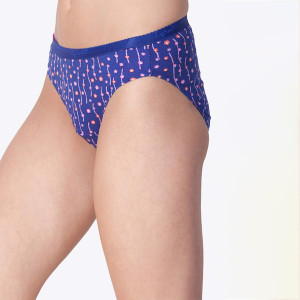 Women Pack Of 3 Assorted Printed Cotton Basic Briefs