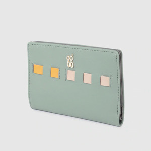 Women Sea Green Solid Two Fold Wallet