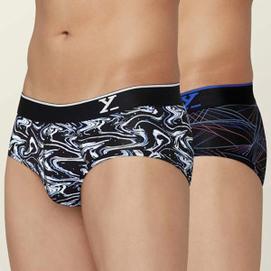 Set Of 2 Low Rise Printed Briefs