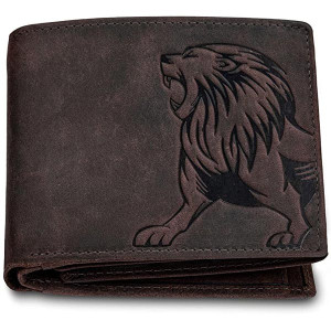 Urban Forest Leo RFID Blocking Vintage Brown Leather Wallet for Men