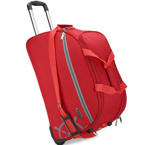 Unisex Red Solid Travel Canyon Duffle Bag