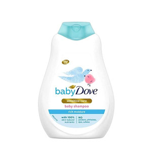 Baby Dove Rich Moisture Baby Shampoo 400 ml, Mild No Tears Shampoo - Hypoallergenic, No Sulphates, No Parabens