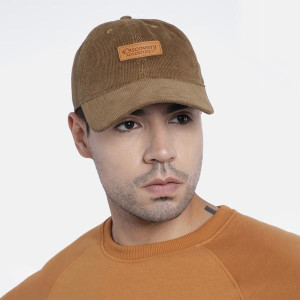 "x Discovery Unisex Brown Solid Baseball Cap "