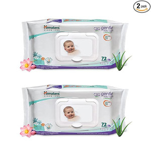 Gentle Baby Wipes - 72 Pieces (Pack of 2)