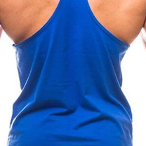 The Blazze Men's Blank Stringer Y Back Bodybuilding Gym Tank Tops