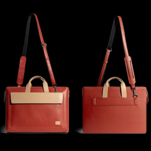 "Terracotta Red Bask Messenger Bag "