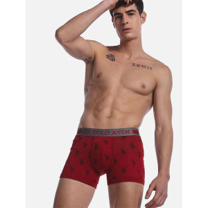 Red Printed Trunks Brief